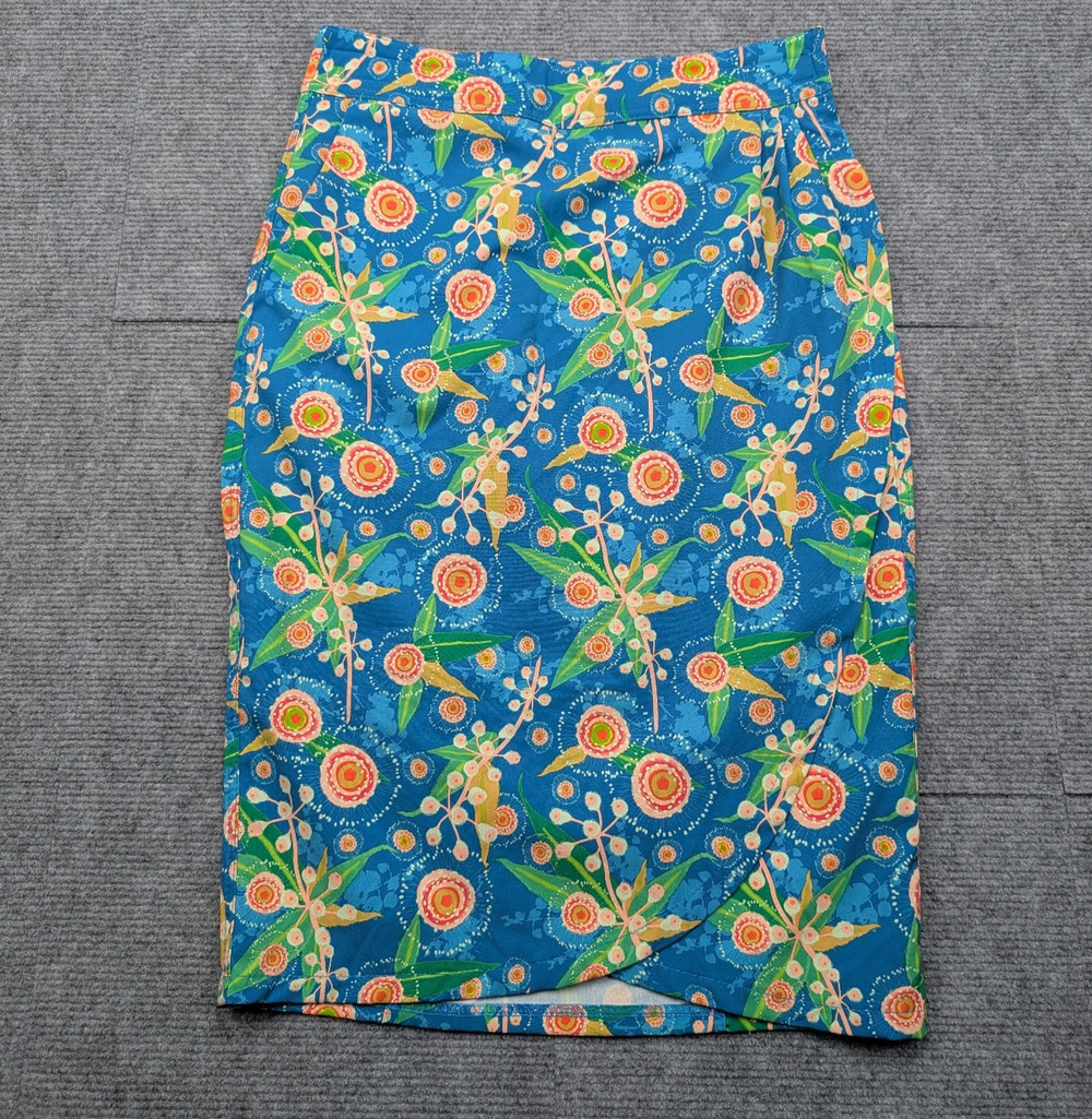 Ripskirt Hawaii Wrap Skirt Women Small Aussie Floral Beach Resort Tropical Retro